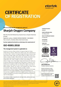HO_45001 Certificate